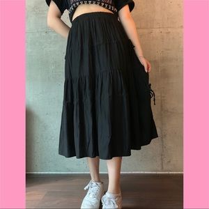 Long black skirt